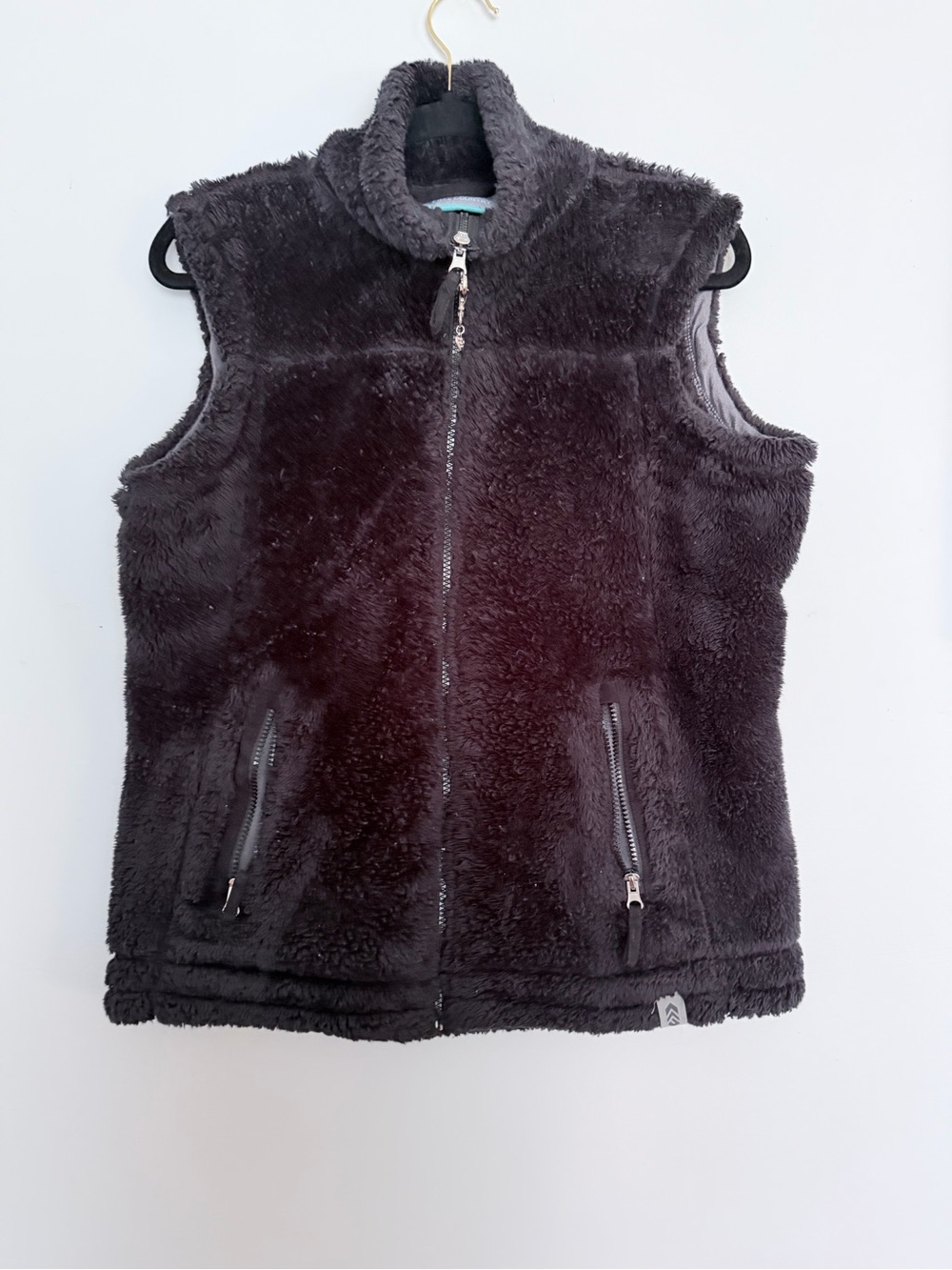 Free Country Vest Womens M
Black Faux Fur Fleece full Zip
Pockets